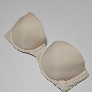 Victoria's Secret Naked Strapless Smooth Nude Underwire Lightweight Bra Size 34B